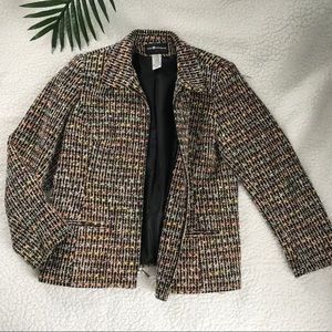 Vintage SH tweed pastel confetti jacket blazer 14P